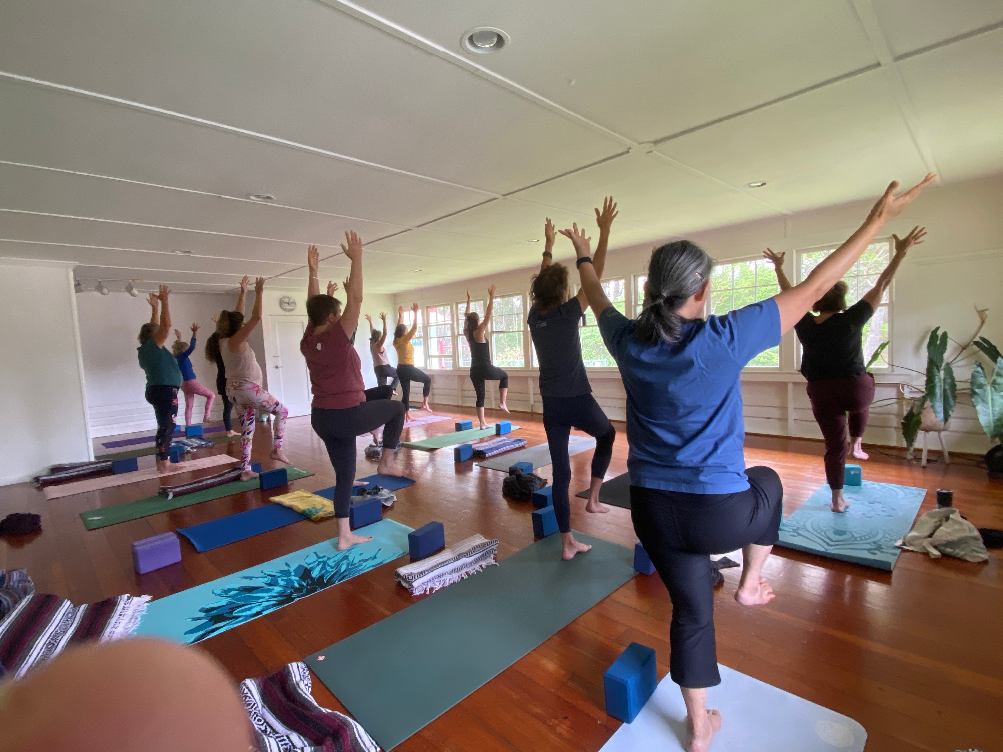 Bobby Hoyt teaching yoga