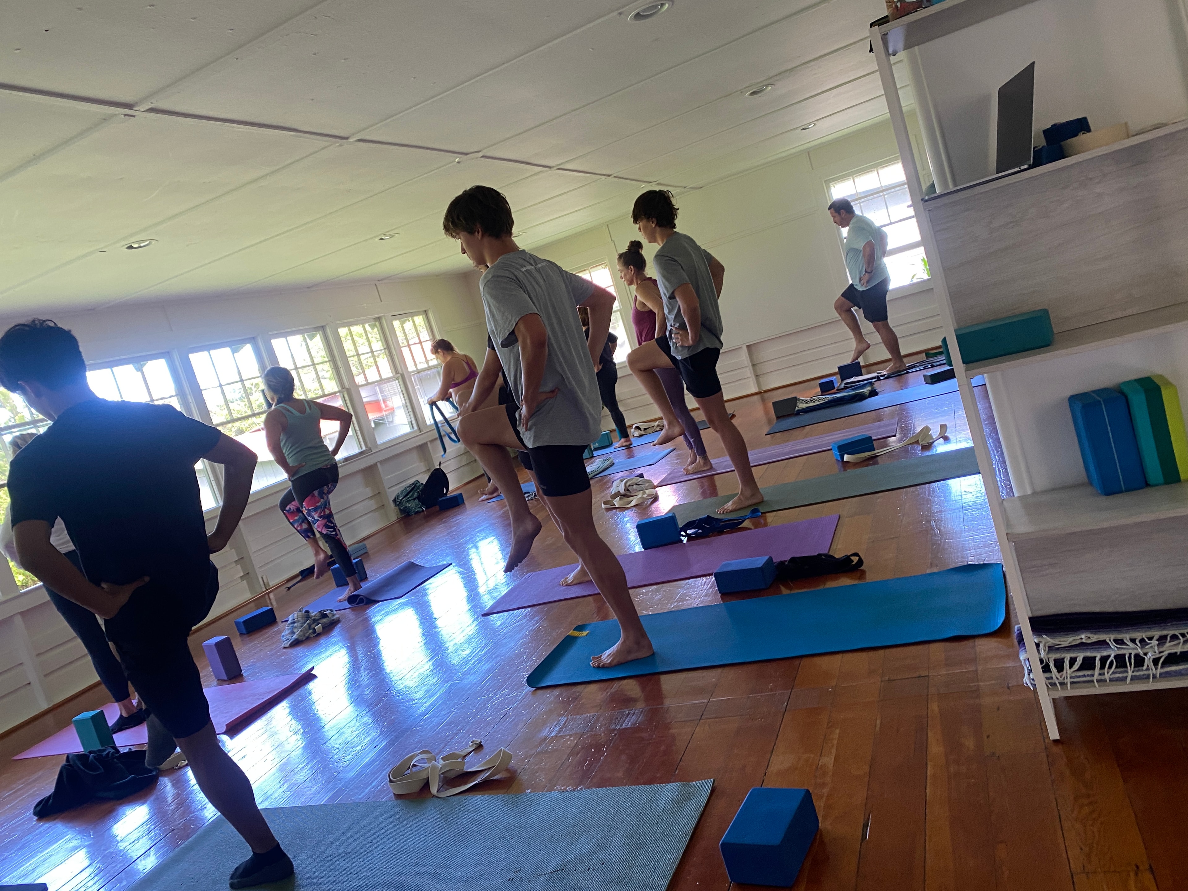Bobby Hoyt in yoga practice
