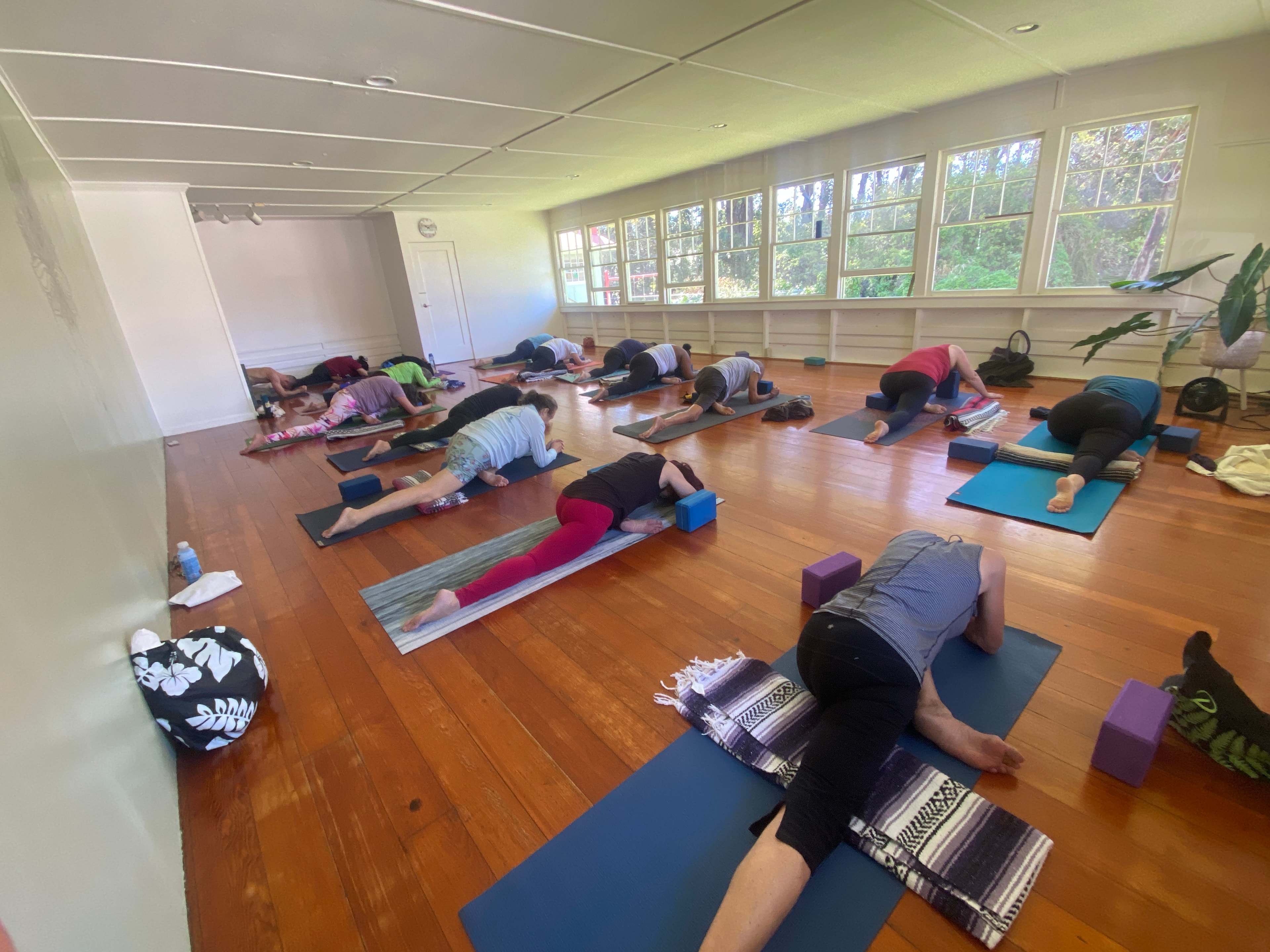 Bobby Hoyt teaching yoga